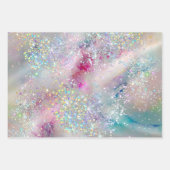 Elegant pasta-alcohol Ink Holographic Glitter Inpakpapier Vel (Voorkant)