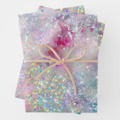 Elegant pasta-alcohol Ink Holographic Glitter Inpakpapier Vel (In situ)