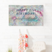 Elegant pasta-alcohol Ink Holographic Glitter Spandoek (Insitu)