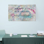 Elegant pasta-alcohol Ink Holographic Glitter Spandoek (Beurs)