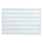 Elegant pasta Blue & White Stripes Pattern Kussensloop (Achterkant-Links)