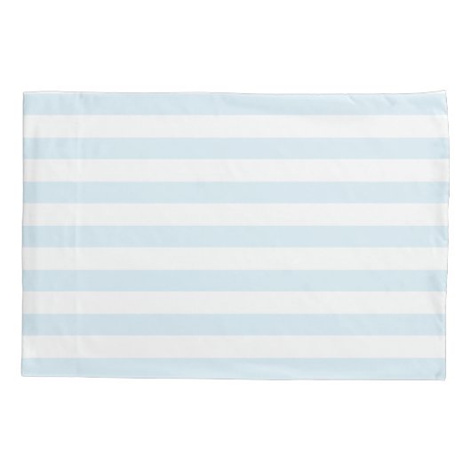Elegant pasta Blue & White Stripes Pattern Kussensloop (Achterkant-Links)