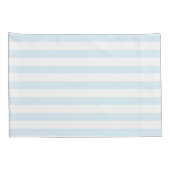 Elegant pasta Blue & White Stripes Pattern Kussensloop (Achterkant-Rechts)