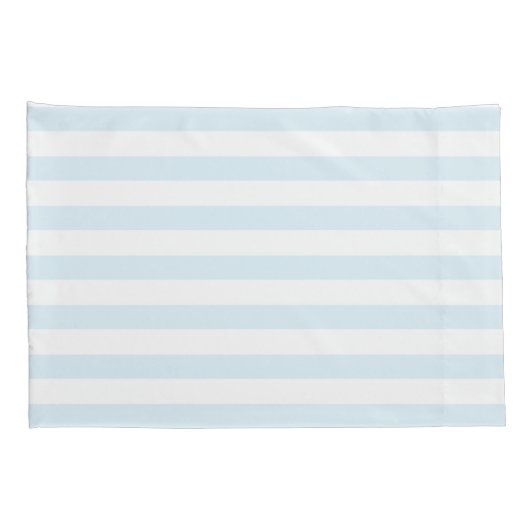 Elegant pasta Blue & White Stripes Pattern Kussensloop (Achterkant-Rechts)
