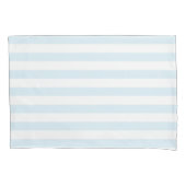 Elegant pasta Blue & White Stripes Pattern Kussensloop (Voorkant-Links)