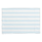 Elegant pasta Blue & White Stripes Pattern Kussensloop (Voorkant-Rechts)