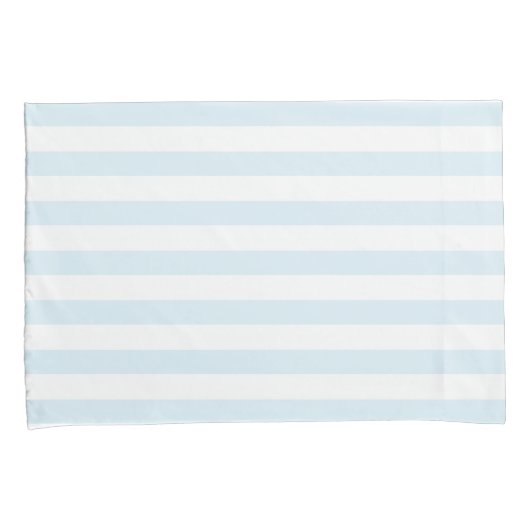 Elegant pasta Blue & White Stripes Pattern Kussensloop (Voorkant-Rechts)