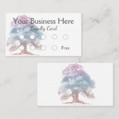 Elegant pasta-eikenboom illustratie Loyalty (Voorkant / Achterkant)