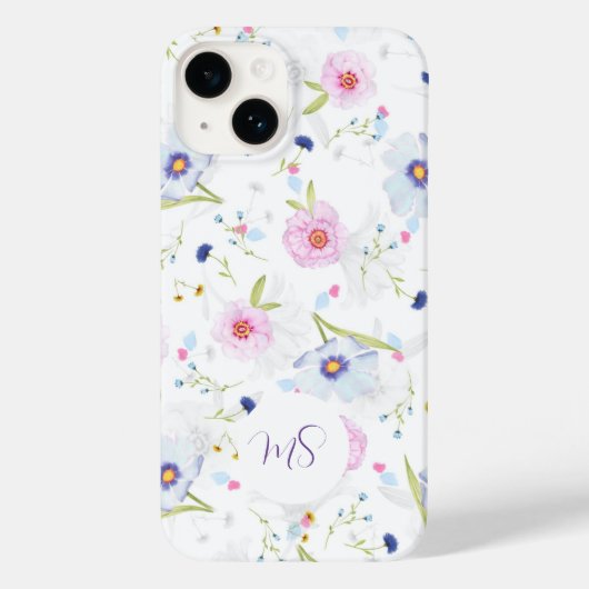 Elegant pasta Floral Apple Samsung Phone Case (Achterkant)