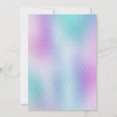 Elegant pasta Mermaid Baby Shower-uitvindingen Kaart (Achterkant)