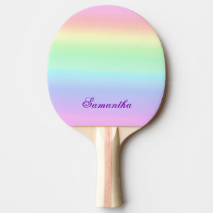 Elegant pasta regenboogesthetisch tafeltennisbatje