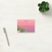 Elegant pasta roze exotische tropische Planten Post-it® Notes (Kantoor)
