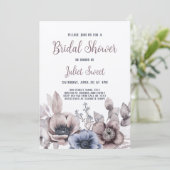 Elegant pasta-Vrijgezellenfeest van wilde bloemen Kaart (Staand voorkant)