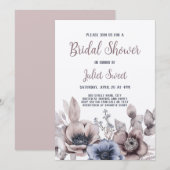 Elegant pasta-Vrijgezellenfeest van wilde bloemen Kaart (Voorkant / Achterkant)