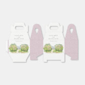 Elegant pasta Waterverf Cottage Garden Wedding Bedankdoosjes (Uitgevouwen)