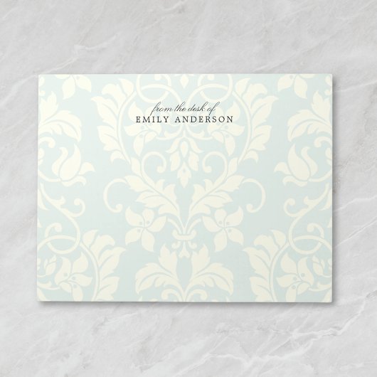 Elegant pastaafje van het bureau van notitieblok