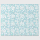 Elegant pastblauw en wit papier voor onmiddellijke (Vlak)