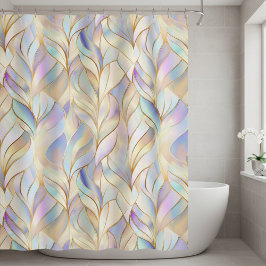 Elegant Pastel Abstract Douchegordijn