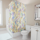 Elegant Pastel Abstract Douchegordijn (In situ)