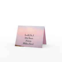 Elegant Pastel Baby shower Uitnodiging met Custom