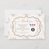 Elegant Pastel Bakery Branding Bedankkaart (Voorkant)
