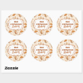 Elegant Pastel Bakery Branding Ronde Sticker (Vel)