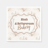 Elegant Pastel Bakery Branding Servet (Voorkant)