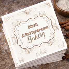 Elegant Pastel Bakery Branding Servet