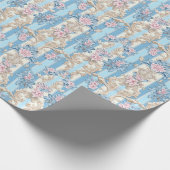 Elegant pastel barok patroon cadeaupapier (Hoek)