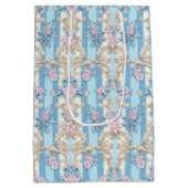 Elegant pastel barok patroon medium cadeauzakje (Achterkant)