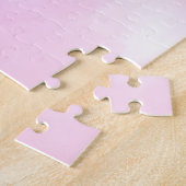 Elegant Pastel Blauw Roze Waterverf Schilderen Legpuzzel (Zijkant)
