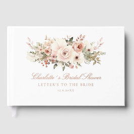 Elegant pastel bloemboeket Vrijgezellenfeest Gastenboek