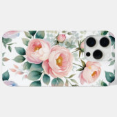 Elegant pastel bloemenhoesje ontwerp – Watercol Case-Mate iPhone Case (Achterkant (horizontaal))