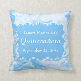 Elegant Pastel Blue Quinceanera Kussen