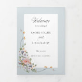 Elegant pastel Boho Floral kalligrafie programma (Cover)