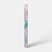 Elegant Pastel Botanical Art – Soft Leaf Design in Samsung Galaxy Hoesje (Linkerkant)