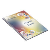 Elegant Pastel Butterflies Gratitude Gepersonalise Notitieboek (Rechterzijde)