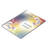Elegant Pastel Butterflies Gratitude Gepersonalise Notitieboek (Linkerzijde)