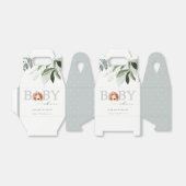 Elegant pastel Cute Lion Foliage Baby shower Bedankdoosjes (Uitgevouwen)