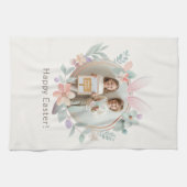 Elegant Pastel Easter Photo Kitchen Towel Theedoek (Horizontaal)