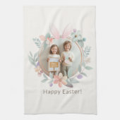 Elegant Pastel Easter Photo Kitchen Towel Theedoek (Verticaal)