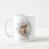 Elegant Pastel Easter Photo Mug | Bunny Frame Koffiemok (Links)