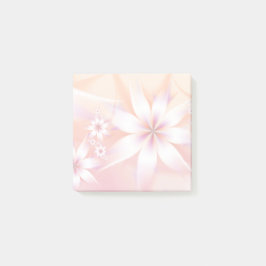 Elegant Pastel Floral Abstract | Witte koraalperkl Post-it® Notes