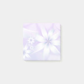 Elegant Pastel Floral Abstract | Witte Paars Post-it® Notes (Voorkant)