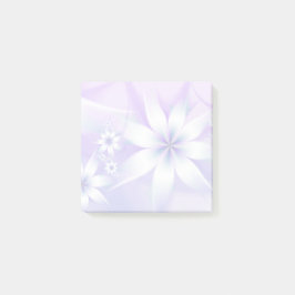 Elegant Pastel Floral Abstract | Witte Paars Post-it® Notes