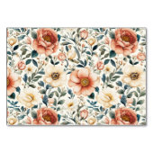 Elegant Pastel Floral Border Kaart (Achterkant)