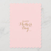 Elegant Pastel Floral Moederdag Brunch Kaart (Achterkant)
