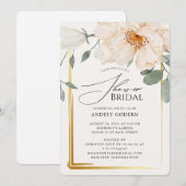  Elegant Pastel Flower Bridal Shower Kaart (Voorkant / Achterkant)