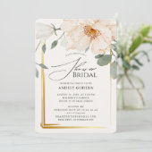  Elegant Pastel Flower Bridal Shower Kaart (Staand voorkant)