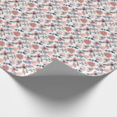 Elegant Pastel Flowers Cadeaupapier (Hoek)